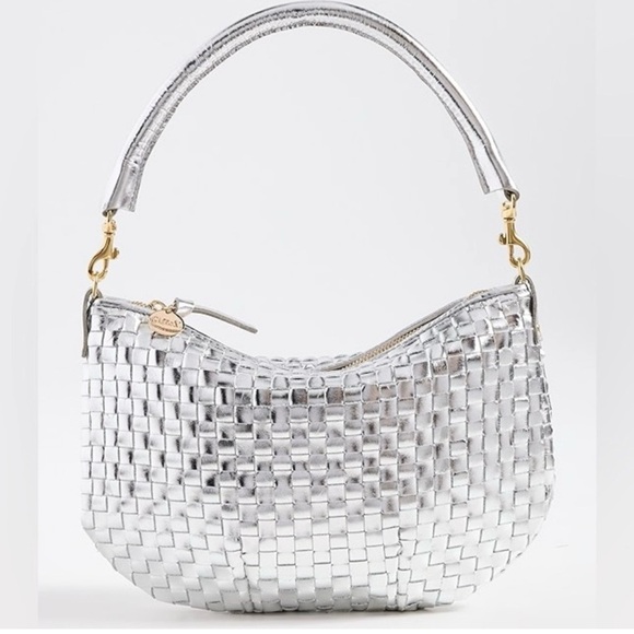 Chic Silver Woven Crossbody Bag - Picture 4 of 5